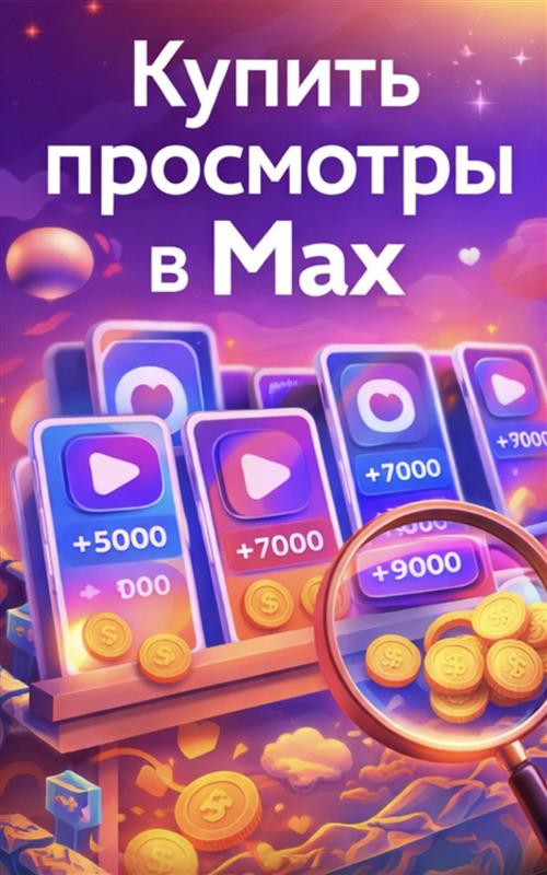 заказать просмотры видео в макс